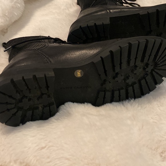 Franco Sarto Combat Boots Lug Sole Black Sz 7.5 - Picture 8 of 9